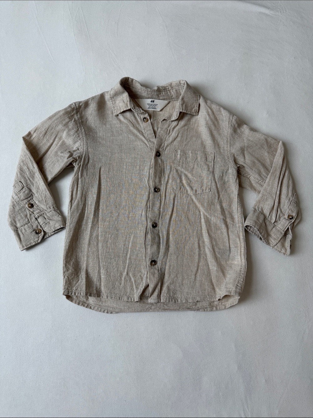 H&M Button Down Long Sleeve Shirt Size 4T